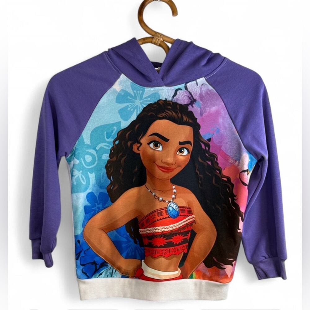 Disney Moana-themed Purple Kids Hoodie Size 5-6 Years